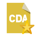 file,format,cda,star icon