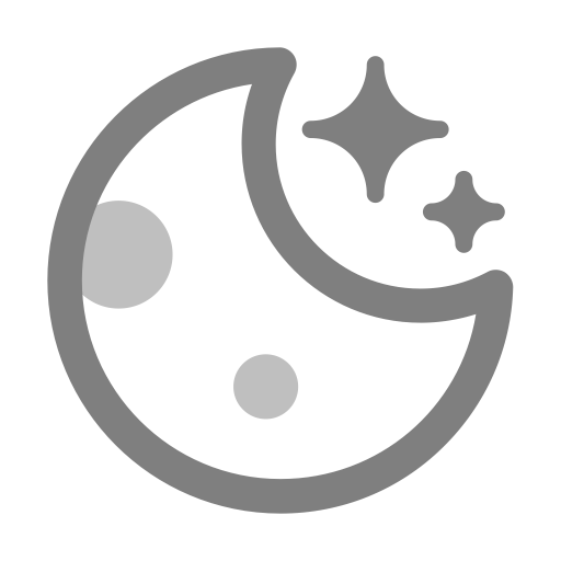 At Night svg vector icon