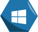 hexagon, media, networking, social, windows svg vector icon