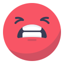 angry, bad, face, irritated, negative, smile, smiley svg vector icon