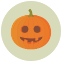 goofy, halloween, pumpkin svg vector icon