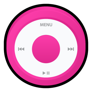 ipod,pink,badge icon