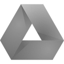 google,drive,original,dark,gray icon