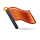 flag, slanted icon