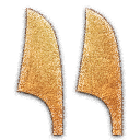 double,reed,embossed icon