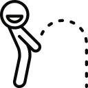 pee, pis, urinating, wee svg vector icon