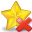 delete, star icon