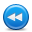 button, rewind, white icon