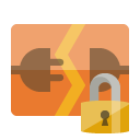 disconnect,lock icon