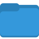 blue, folder svg vector icon