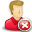 user,red,delete,del,remove,account,profile,people,human icon
