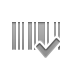barcode,checkmark icon