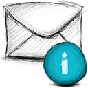 email, info icon