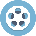 film, film reel, movie, reel svg vector icon