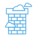 chimney, fireplace, home, house, property svg vector icon
