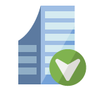 company,down icon