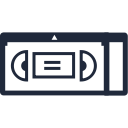 movie, play, record, tape, video svg vector icon