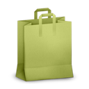paperbag,green icon