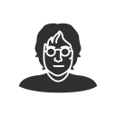 beatles, harry potter, john lennon, lennon svg vector icon