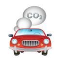 automobile, car, smoke, transport, vehicle svg vector icon