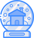 christmas, globe, snow, xmas svg vector icon