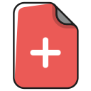 add, addition, append, documents, file, new, plus svg vector icon