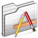 application,folder,white icon