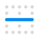 border horizontal, excel, google, google sheets, microsoft excel, sheets svg vector icon