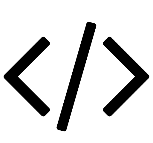 Code svg vector icon