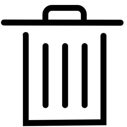 Delete svg vector icon