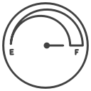fuel, fuel full, gas, gasoline, gauge, meter, tank svg vector icon