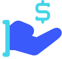 business, cash, currency, dollar, finance, get, money svg vector icon