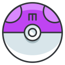 ball, game, go, master, play, pokemon svg vector icon