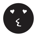 emoji, emotion, kissing, smiley svg vector icon