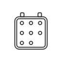calendar, date, events, twitter svg vector icon