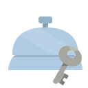 front,desk,key icon