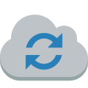 cloud, sync svg vector icon