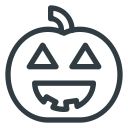 halloween, lamp, pumpkin svg vector icon