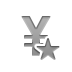 currency,sign,yen,star icon