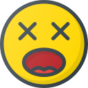 emoji, emote, emot, emot, shocked svg vector icon