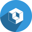 cubenet, media, network, social svg vector icon