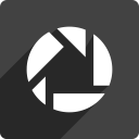 media, picasa, shadow, social, square svg vector icon