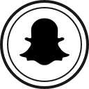 media, online, snapchat, social svg vector icon