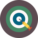 dart, game, target svg vector icon