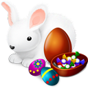 bunny, chokolate, easter icon