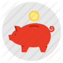 budget, finance, investment, money, piggy bank, savings icon