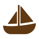 boat, solid, tourism, travel svg vector icon