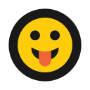 emoji, emot, playful, silly, tongue out svg vector icon
