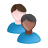 male, mixed, race, users icon