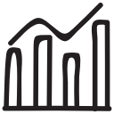 analytics, bar, barchart, business, diagram, graph, report svg vector icon